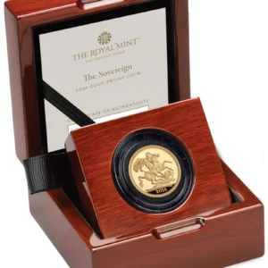 2026 Proof Gold Half Sovereign Coin Boxed