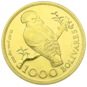 Venezuela gold coin